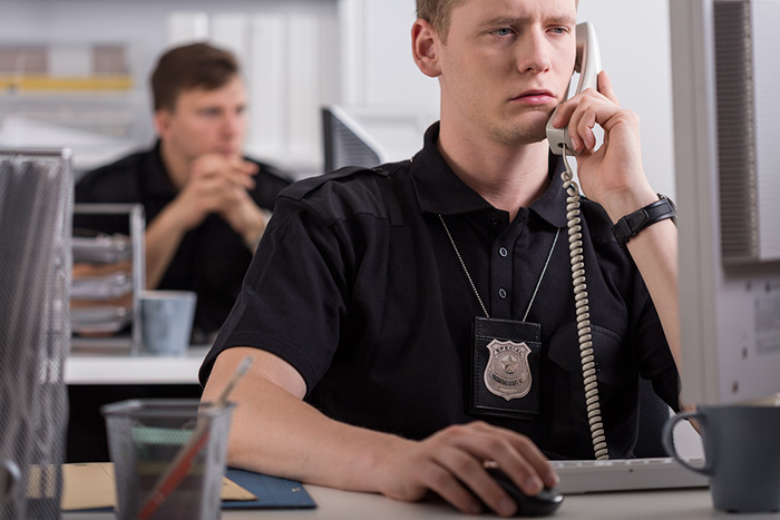Telephone Auto-dialers play a recorded message for the Police or Security Company