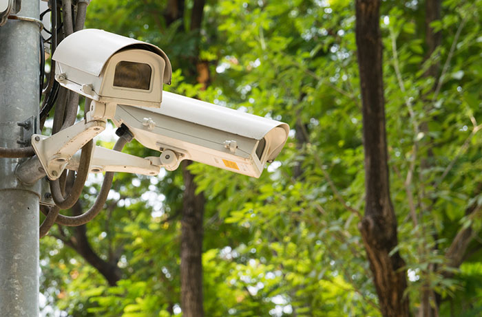 CCTV System operating outdoors protects the perimeter of your property