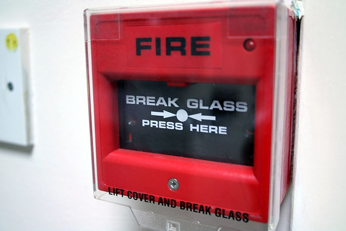 Fire alarm systems send out signals to monitoring center and local fire department