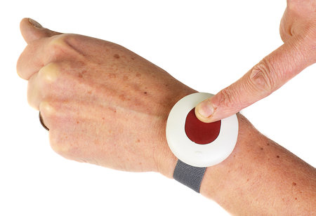 Panic button for seniors or convalescing patients