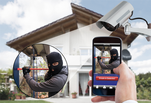 Do you have a burglar alarm system with video surveillance
